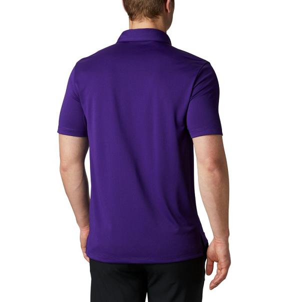 Columbia Omni-Wick Polo Purple For Men's NZ6587 New Zealand